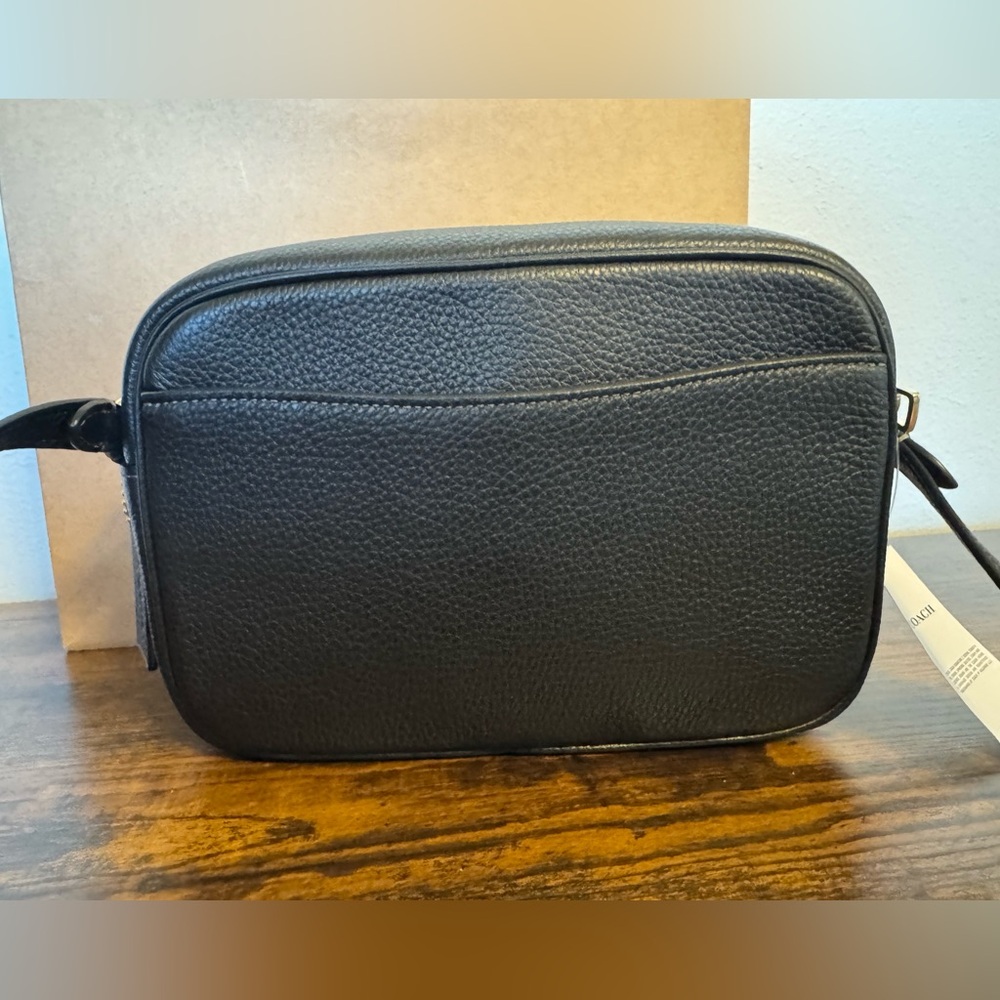 NWT Coach Jamie Black Leather Camera Crossbody bag - Picture 4 of 11